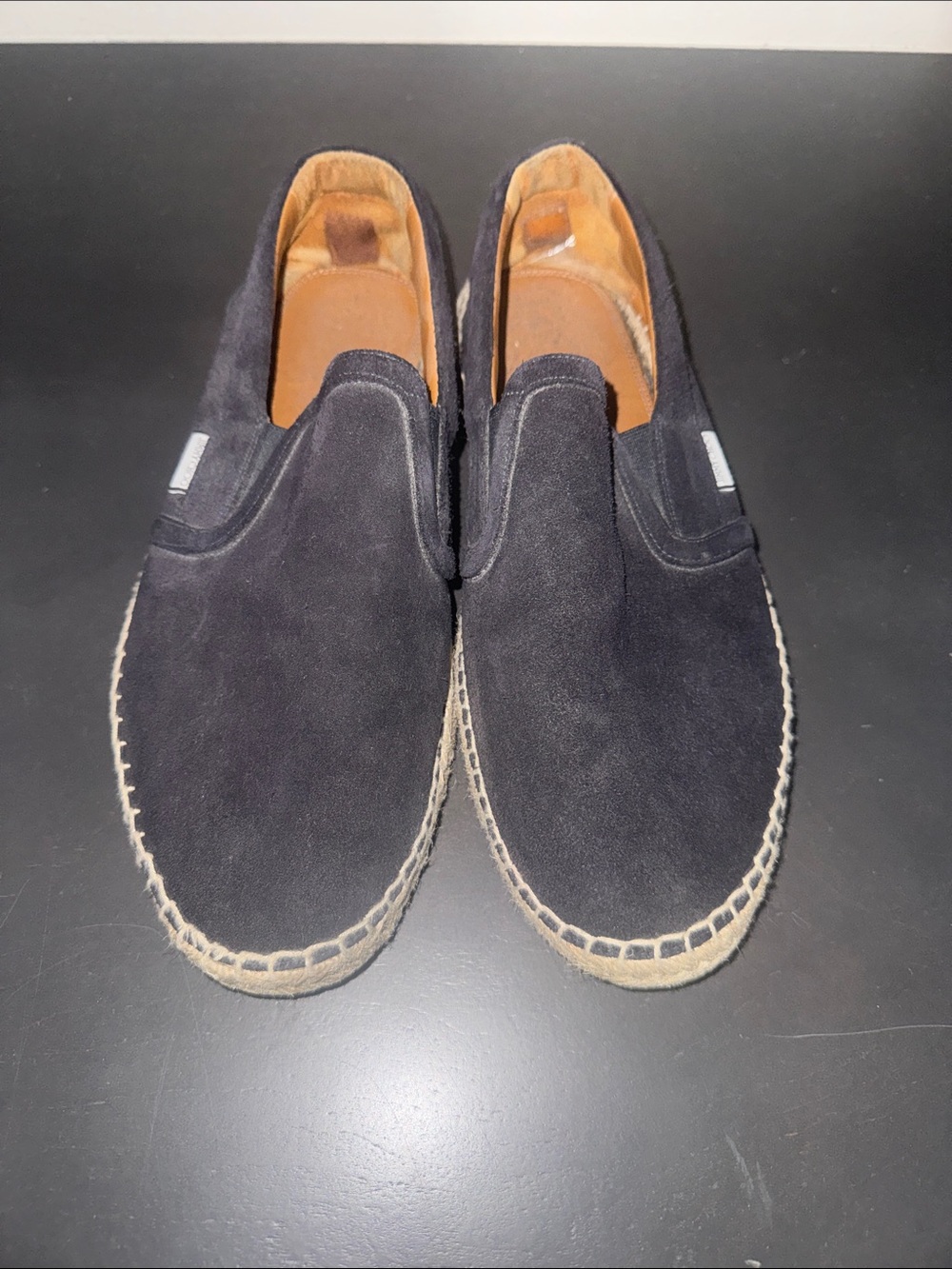 Jimmy Choo Black Suede Slip-On Espadrilles